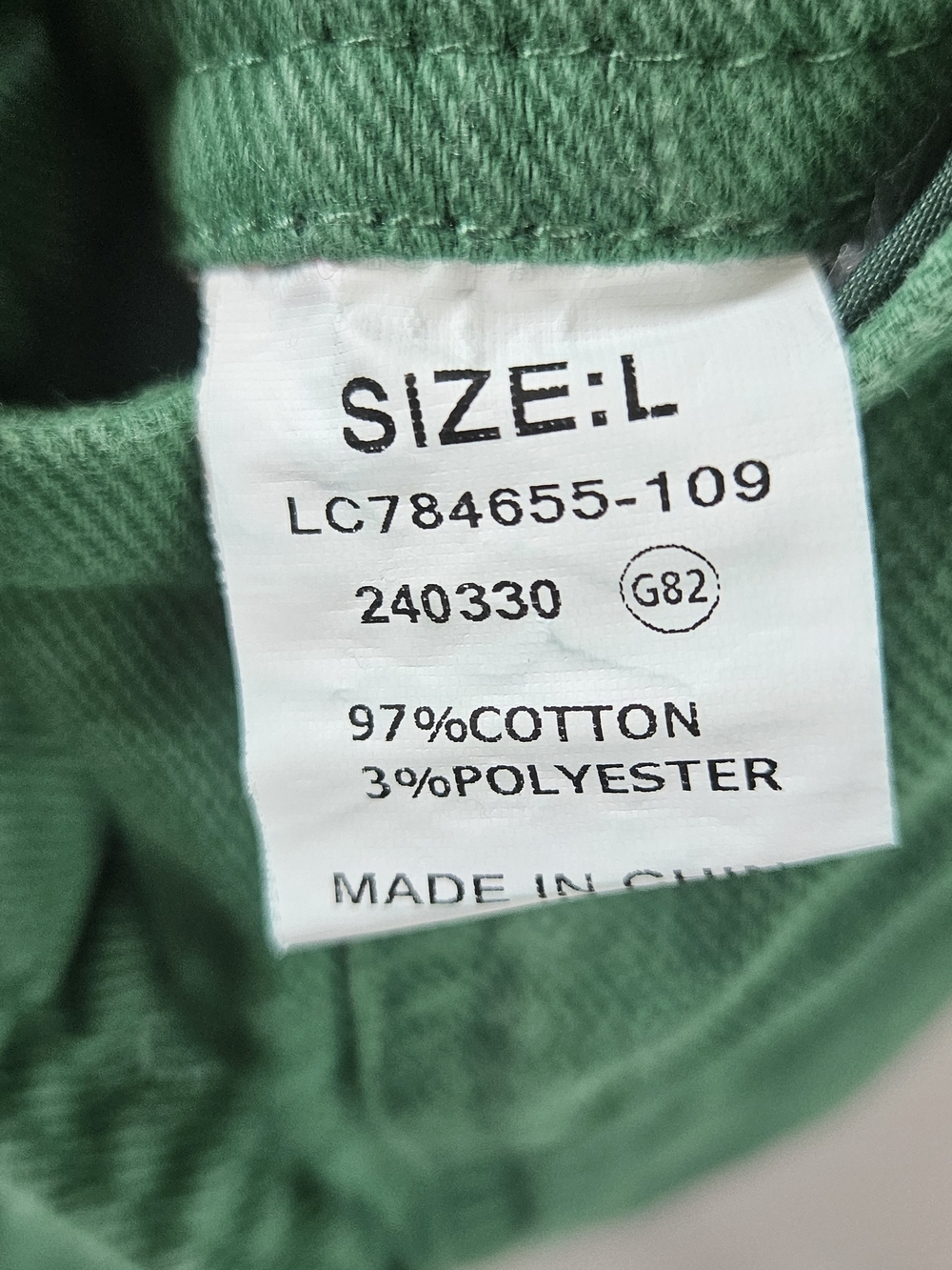 GRAPENT Green Denim Stretch Overalls with Front Pocket. SIZE LARGE - Picture 10 of 13